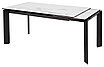 Стол CREMONA 140 MATTE STATUARIO Белый мрамор матовый, керамика/ черный каркас,, фото 6