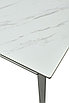 Стол CREMONA 140 KL-99 Белый мрамор матовый, итальянская керамика / черный каркас,, фото 9