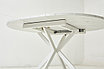 Стол ВЕГА D110 раскладной Мрамор Леванто / белый каркас, фото 5