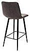 Полубарный стул CHILLI-QB графит #14, велюр / черный каркас (H=66cm), фото 4