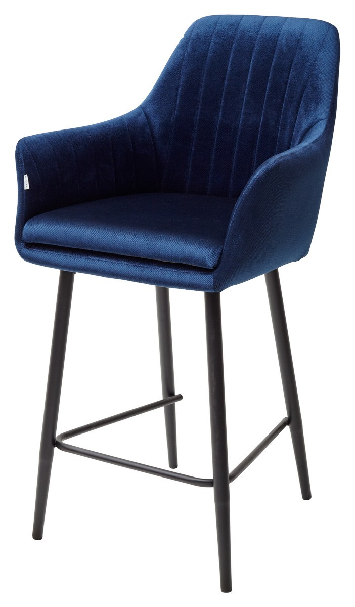 Полубарный стул Роден Blitz 20 Синий, велюр (H=65cm), - фото 1 - id-p115751029