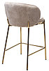 Полубарный стул WENDY VBP-207 античный бежевый, велюр / золотой каркас (H=65), фото 5