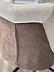 Стул PONTUS 360 град. поворот. KN01-05 Бежевый/ BZ1046-21 Коричневый/ Черный,, фото 3