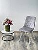 Стул TYCOON BLUVEL-03 LIGHT GREY / белый каркас, фото 3
