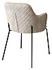 Стул AMARETTO VBP206 античный светло-бежевый, велюр без пальчикового эффекта /черный каркас,, фото 3