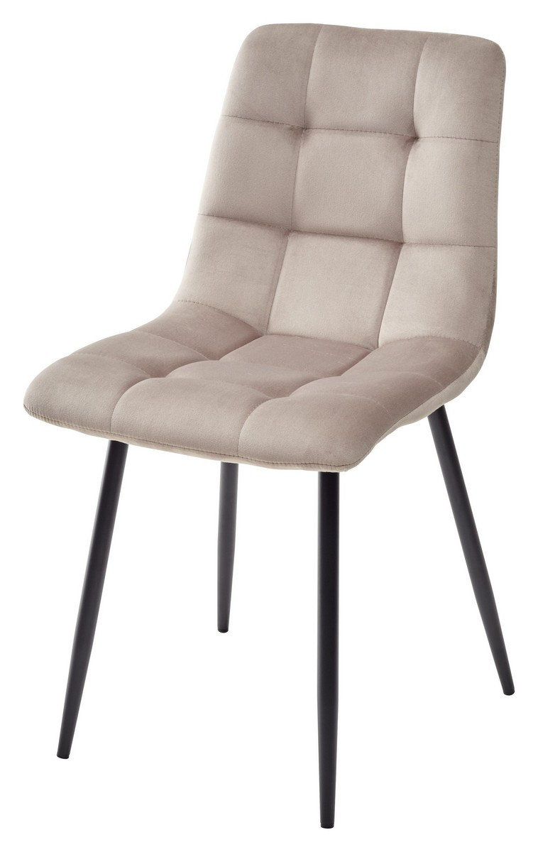 Стул CHILLI G062-13 кварцевый, велюр / черный каркас, фото 1