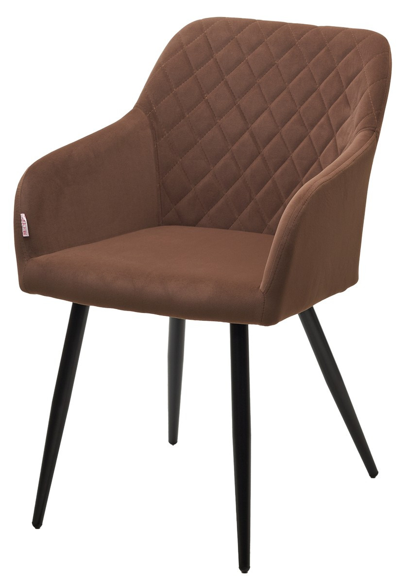 Стул BRANDY 505-11 Кофе, велюр "беспальчиковый" / черный каркас,
