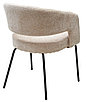 Стул SNUG 3018-10 бежевый, шенилл / черный каркас,, фото 4