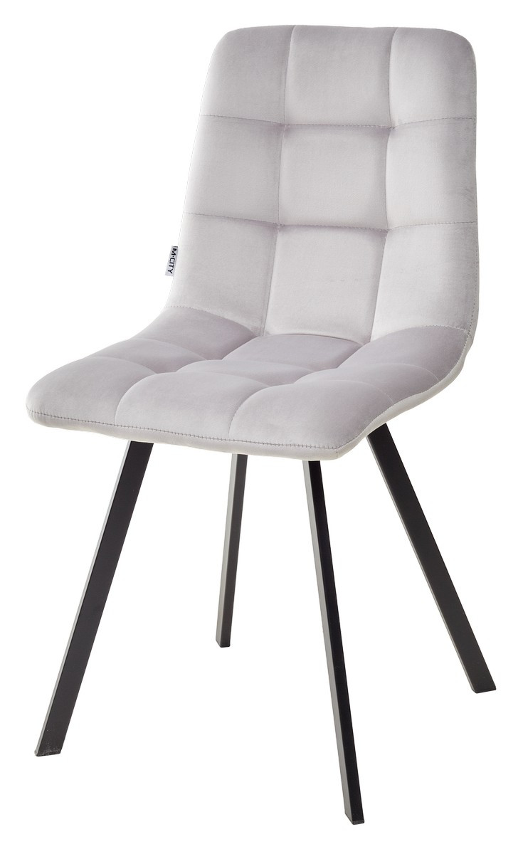 Стул CHILLI SQUARE BLUVEL-03 LIGHT GREY, велюр