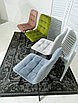 Стул CHILLI SQUARE BLUVEL-03 LIGHT GREY, велюр, фото 2