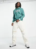 Nike Retro fleece hoodie in green