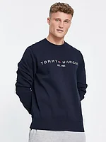 Tommy Hilfiger embroidered logo sweatshirt in navy