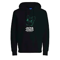 Толстовка с капюшоном мужская JORPAL SWEAT HOOD FST Jack & Jones 2310015 Чёрный