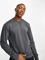 Emporio Armani EA7 core nylon mix sweatshirt in grey