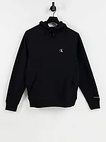 Calvin Klein Jeans essential regular fit hoodie with CK logo in black