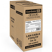 ExeGate Бухта (~100м) кабель витая пара (UTP4-C5e-CCA-S26-IN-PVC-GY-100)