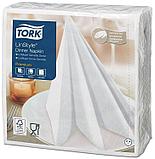 Салфетка для ужина Tork Premium LinStyle® белая 50 шт., размер листа 39*39 см, цена за 1 уп, фото 3