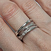 Золотое  кольцо 17,5р с бриллиантами б/з  0.093Ct SI1/J, VG-Cut, фото 3