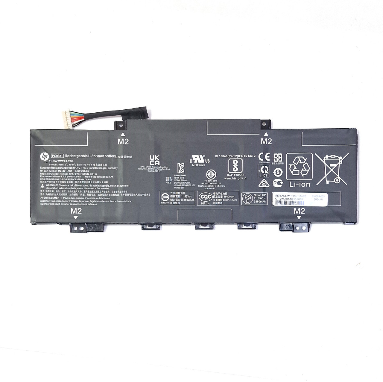 Аккумулятор PC03XL для ноутбука HP Pavilion x360 15-ER 14-DW 14-DY 14-BA 14-DH 14-CD Aero 13-BE