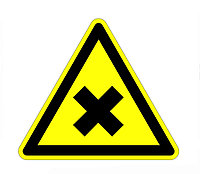 Знак "Осторожно. Вредные для здоровья аллергические (раздражающие) вещества" Д-18 100×100