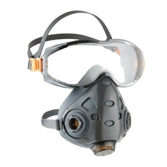 Air Optics Полумаска маска с интегрированными очками JETA SAFETY 9500 размер L (без фильтров) - фото 3 - id-p115774826
