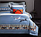 Комплект сатинового постельного белья с принтом из лошадок HERMES, фото 2
