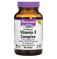 Bluebonnet комплекс витамина Е, 60 капсул