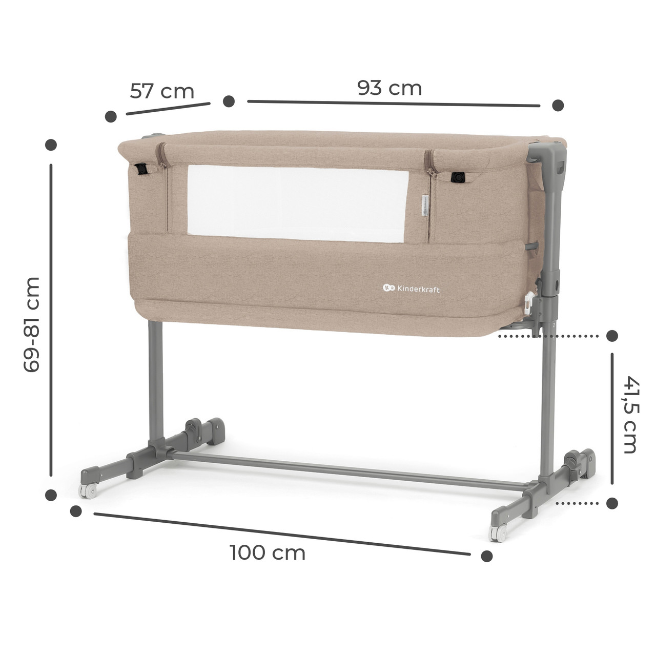 Колыбель NESTE GROW Kinderkraft, beige - фото 5 - id-p115778041