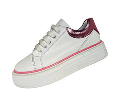 Кроссовки для девочек размер 31, 32, 33, 34, 35, 36 Ozpinarci Children OZ101-10 натуральная кожа