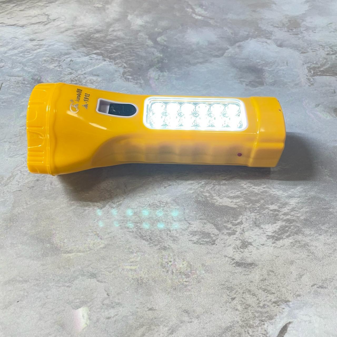 Фонарик аккумуляторный светодиодный с боковым свечением JA-1912 желтый - фото 8 - id-p115819667