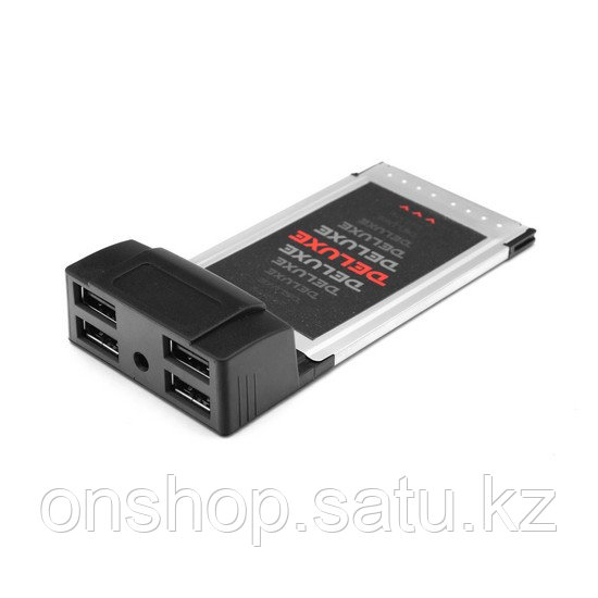 Адаптер Deluxe DLA-UH4 PCMCI Cardbus на USB HUB 4 Порта - фото 1 - id-p115800190