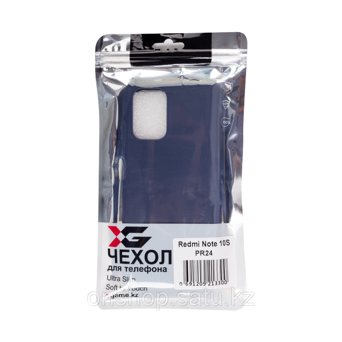 Чехол для телефона X-Game XG-PR24 для Redmi Note 10S TPU Тёмно-синий - фото 3 - id-p115805708
