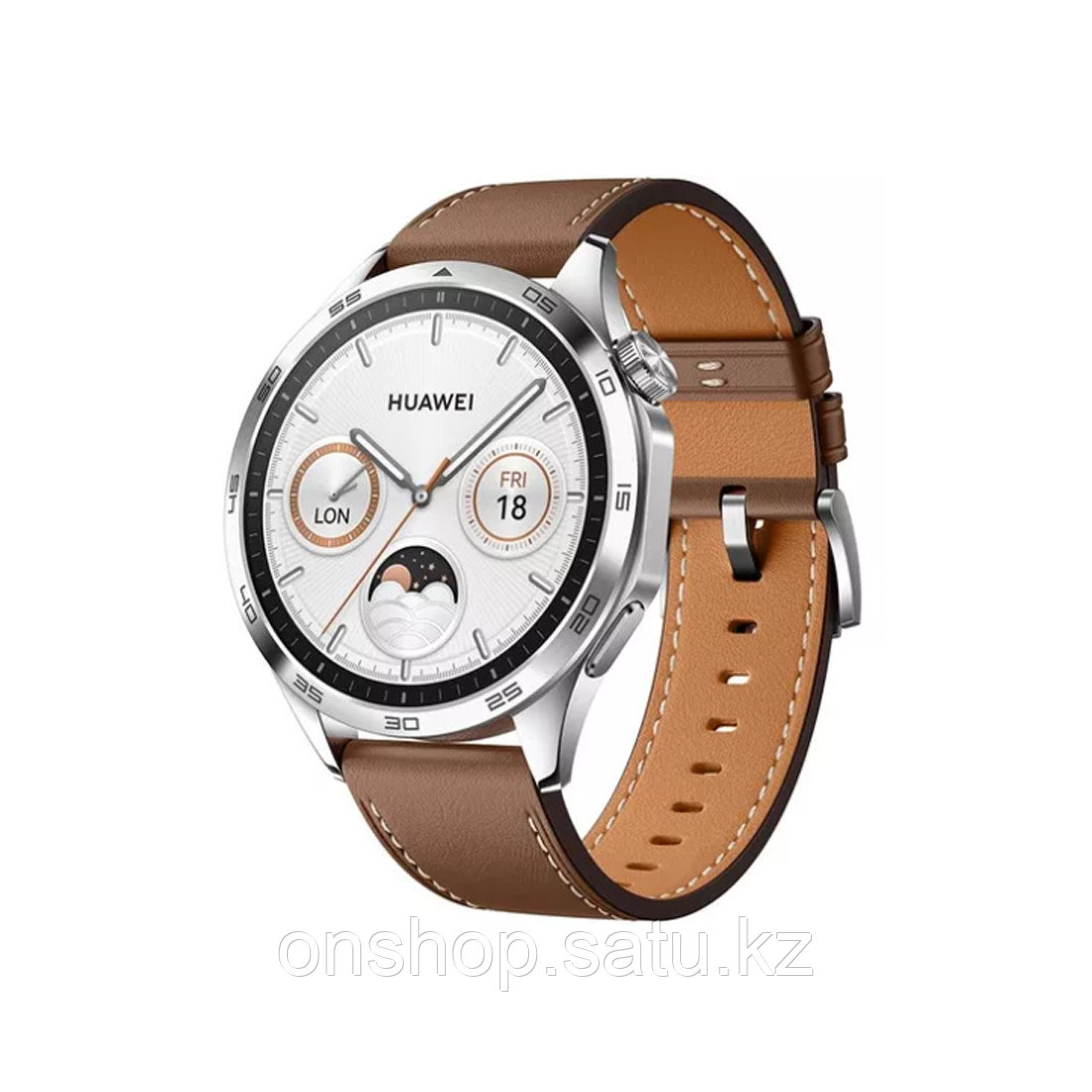Смарт часы Huawei Watch GT 4 PNX-B19 46mm Brown Leather Strap - фото 1 - id-p115822697