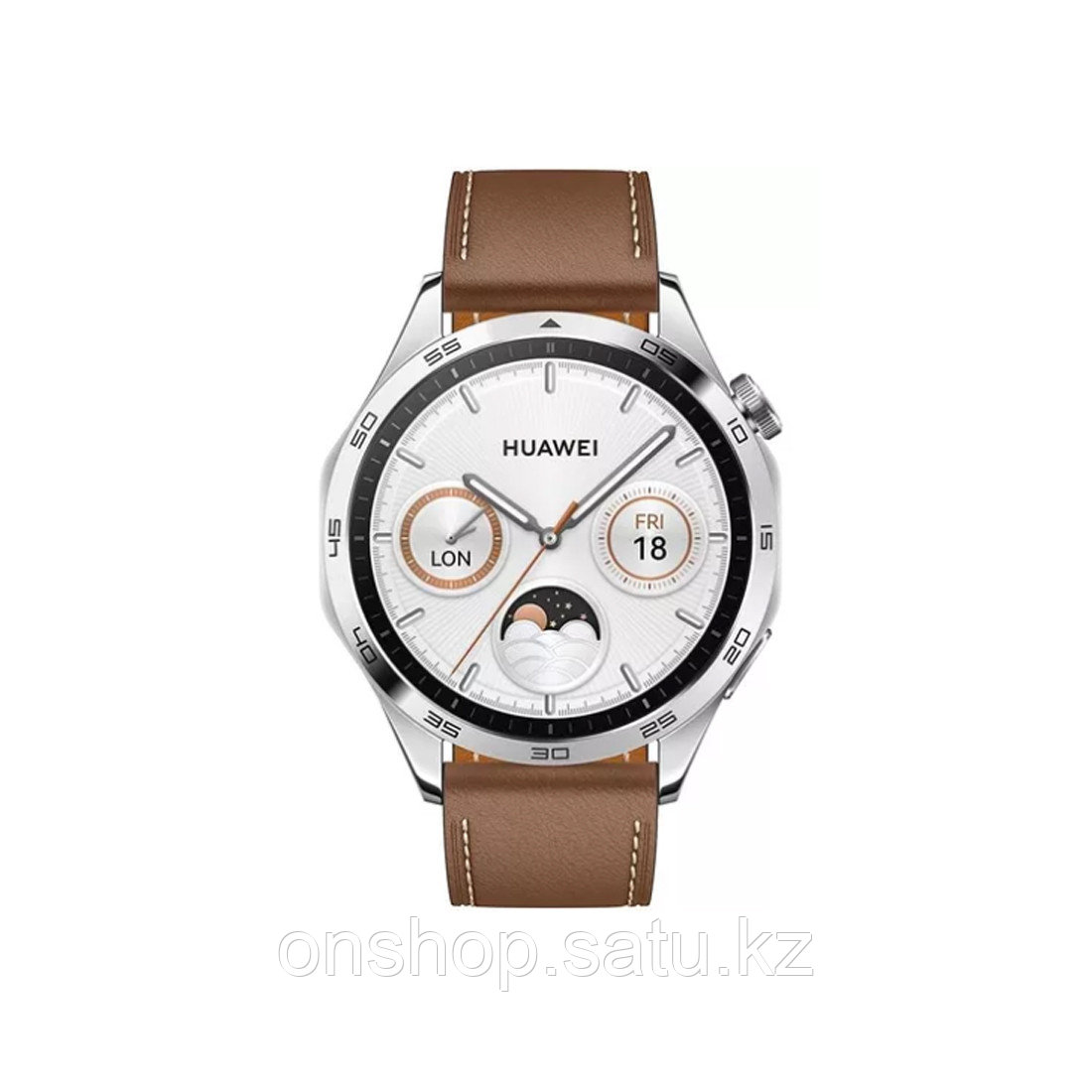 Смарт часы Huawei Watch GT 4 PNX-B19 46mm Brown Leather Strap - фото 2 - id-p115822697