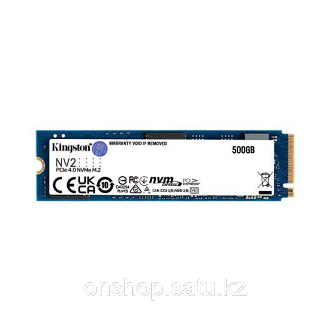 Твердотельный накопитель SSD Kingston NV2 SNV2S/500G M.2 NVMe PCIe 4.0x4 - фото 1 - id-p115809588