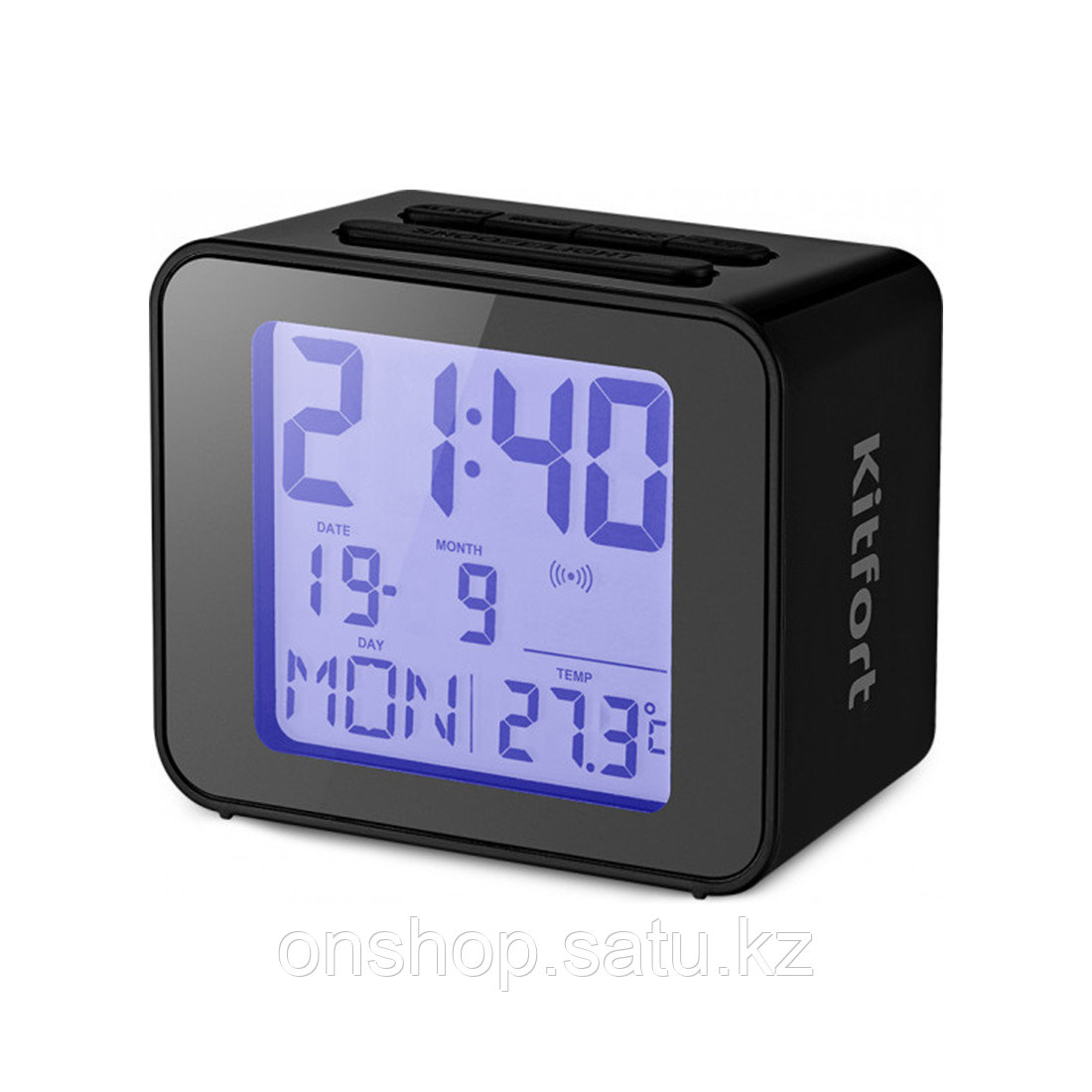 Часы с термометром Kitfort КТ-3303-1 черный - фото 1 - id-p115821267