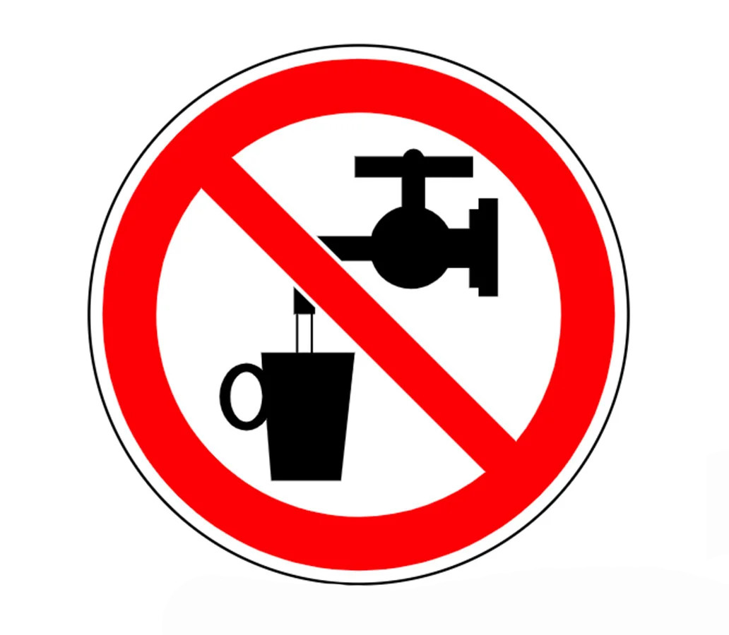 Знак "Запрещается использовать в качестве питьевой воды" Г-05 А5 - фото 1 - id-p115854850