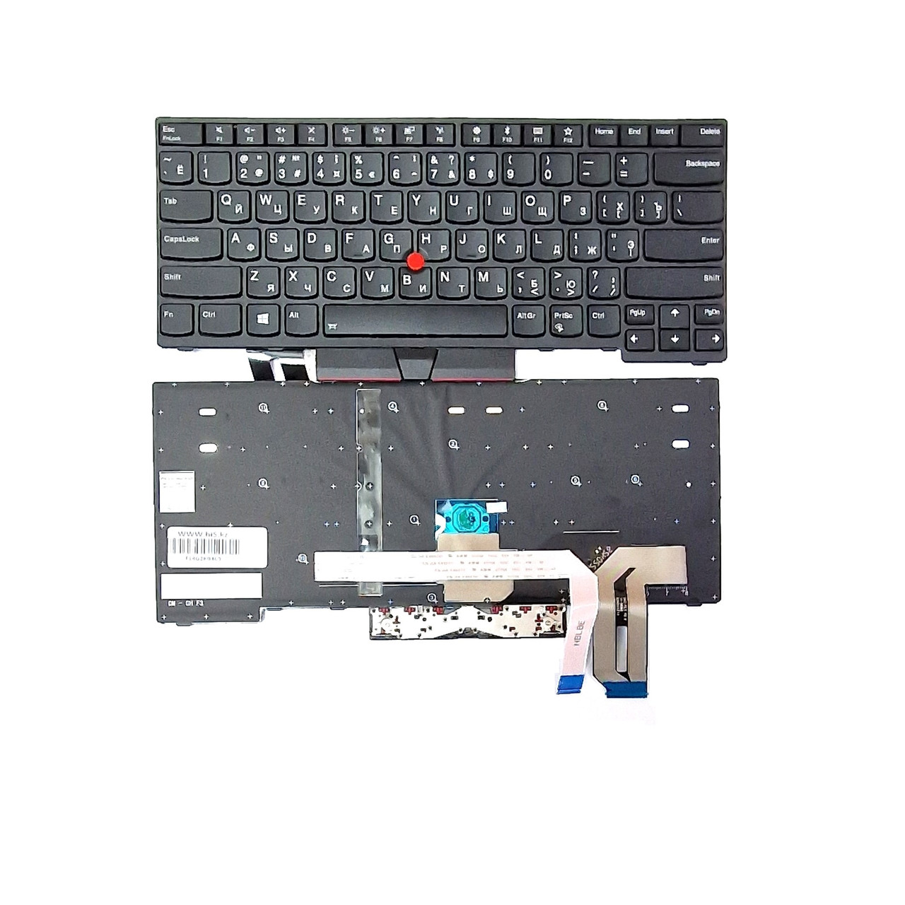 Клавиатура для ноутбука Lenovo Thinkpad T14 Gen 2 Gen 1 RU с подсветкой Led - фото 1 - id-p115855016
