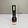 Фонарик аккумуляторный USB ручной черный оранжевый полоска BEJ-6607, фото 2
