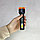 Фонарик аккумуляторный USB ручной черный оранжевый полоска BEJ-6607, фото 4