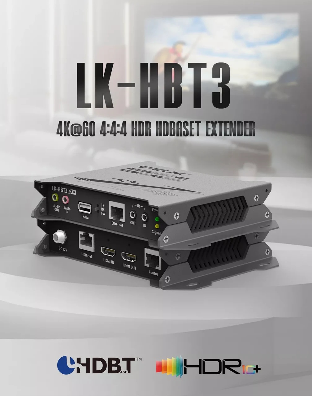 Приемник передатчик видео и дата сигналов по витой паре LK-HBT3 - фото 1 - id-p115855218