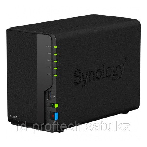 Сетевое оборудование Synology Сетевой NAS сервер DS220+ 2xHDD для дома - фото 1 - id-p115856906
