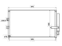 Радиатор кондиционера Honda Civic 05-12 / Civic USA 05-08