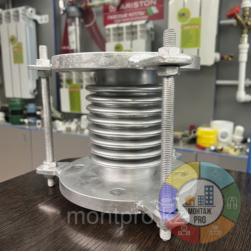 Компенсатор осевой сильфонный фланцевый Ду 50 Ру16, фото 1