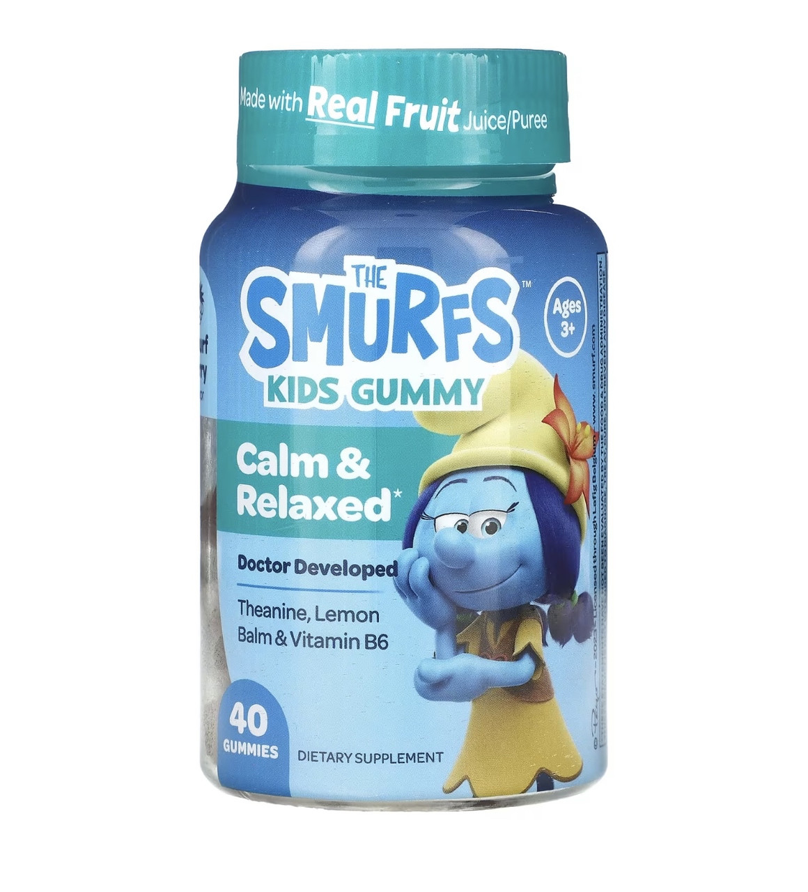 The Smurfs calm & relaxed от 3х лет, 40 жевательных таблеток - фото 1 - id-p115859944
