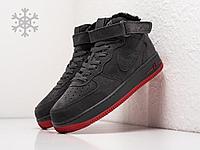 Зимние Кроссовки Nike Air Force 1 Hi 41/Серый