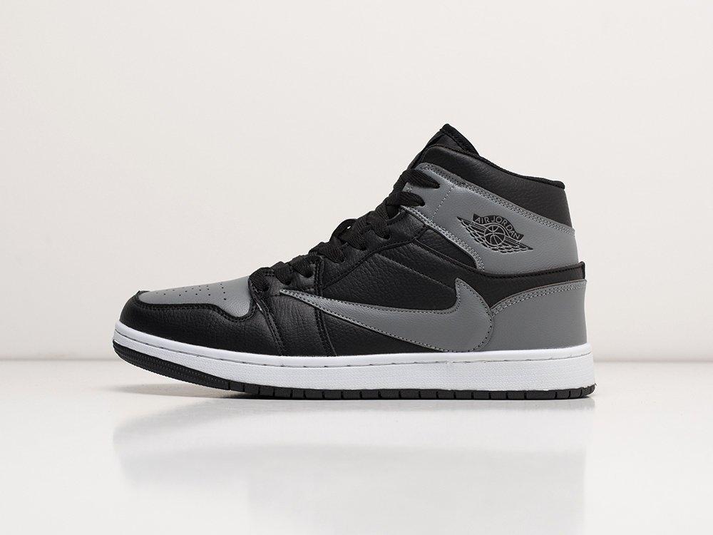 Зимние Кроссовки Nike Air Jordan 1 Mid x Travis Scott 41/Черный - фото 5 - id-p115847805