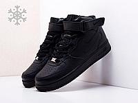 Зимние Кроссовки Nike Air Force 1 Mid 41/Черный