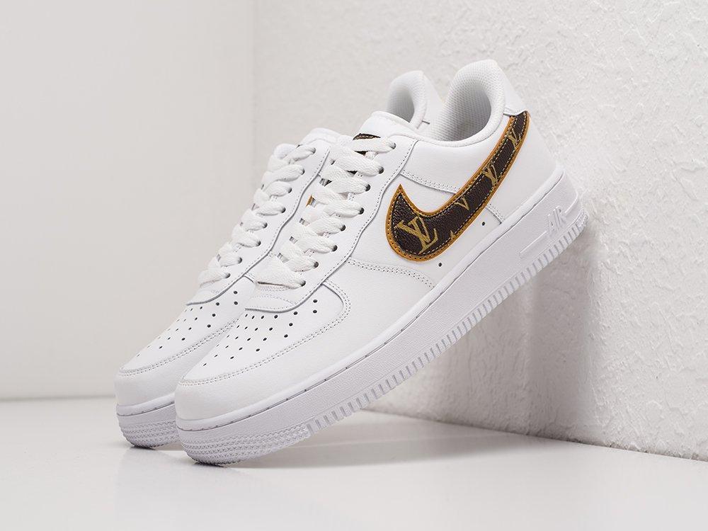 Кроссовки Louis Vuitton x Off-White х Nike Air Force 1 Low 40/Белый - фото 1 - id-p115850278