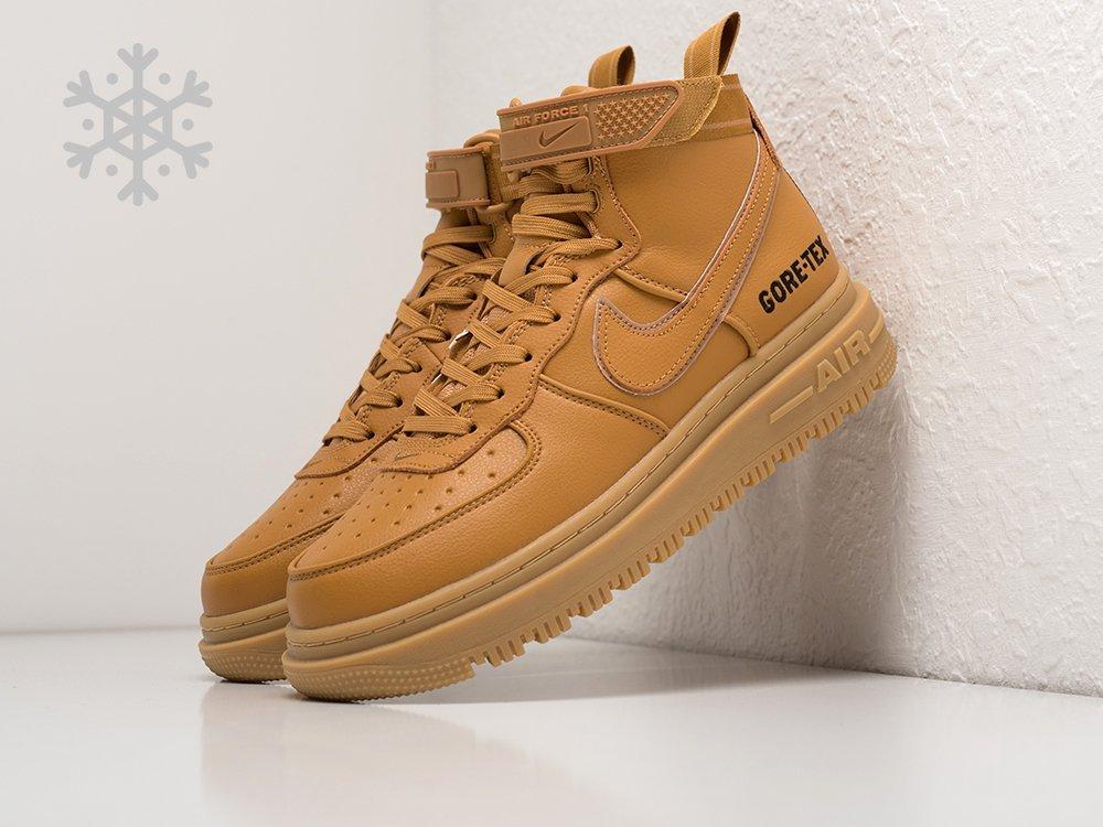 Зимние Кроссовки Nike Air Force 1 Hi Gore-Tex 44/Коричневый - фото 1 - id-p115846199